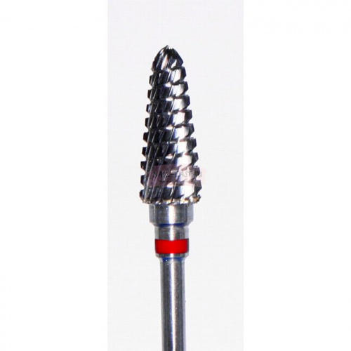 Фреза ATRI ТВС L060SPM, конус закругленный, 6мм, спиральная насечка, мелкая абразивность, 1шт