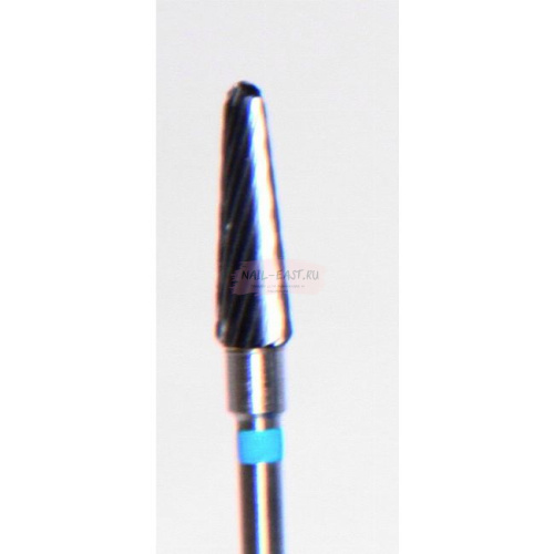 Фреза ATRI ТВС L040SS, конус закругленный, 4мм, одинарная насечка, средняя абразивность, 1 шт