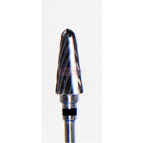 Фреза ATRI ТВС L060SSC, конус закругленный, 6мм, одинарная насечка, суперкрупная абразивность, 1 шт.