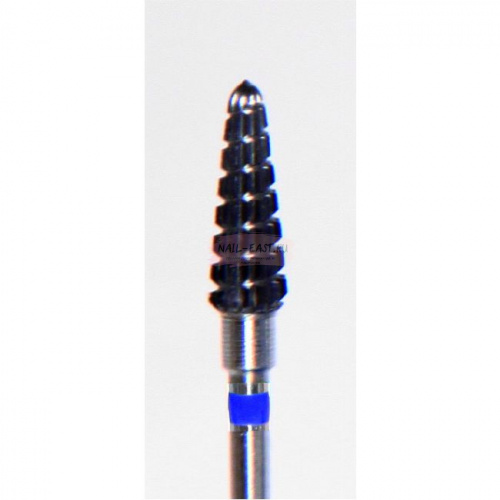 Фреза ATRI ТВС L040STS, конус закругленный, 4мм, прямая насечка, средняя абразивность, 1 шт