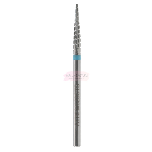 Бор ATRI ТВС M023STS, конус заостренный, 2,3мм, прямая насечка, средняя абразивность,1 шт